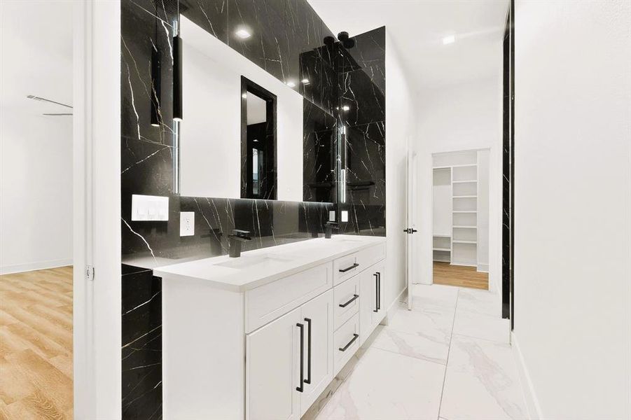 Furnished interior view inside a new home in , Dallas (Image 12). Furnished interior view inside a new home in , Dallas (Image 12).