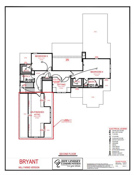 2D floor plan layout of this home in Leverett Park, Newnan, GA (Image 4).
