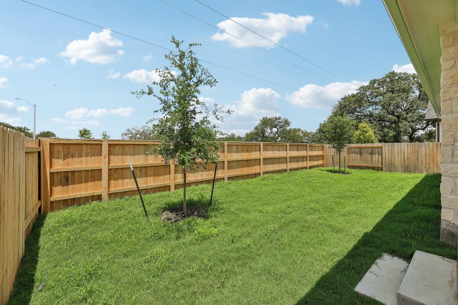 Exterior details and patio area of a home in Persimmon, Buda (Image 2). Exterior details and patio area of a home in Persimmon, Buda (Image 2).