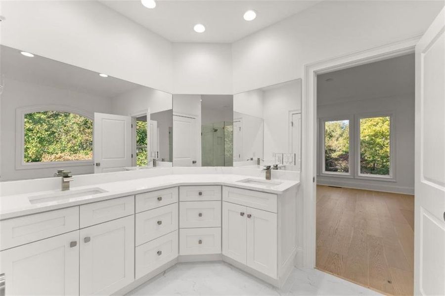 Furnished interior view inside a new home in , Cleveland (Image 11).