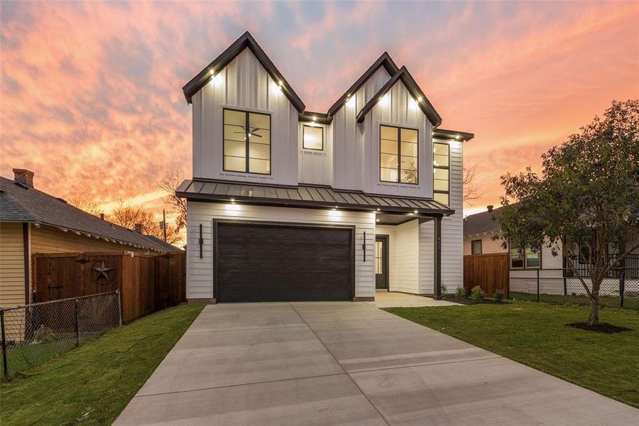 Front exterior of a new home in , Dallas, TX, highlighting curb appeal (Image 27).