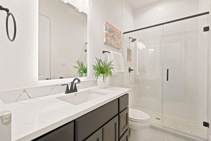 Furnished interior view inside a new home in , New Waverly (Image 32).