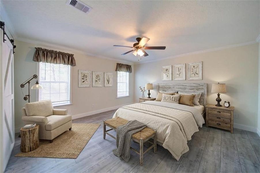 Furnished interior view inside a new home in , Blue Ridge (Image 15). Furnished interior view inside a new home in , Blue Ridge (Image 15).