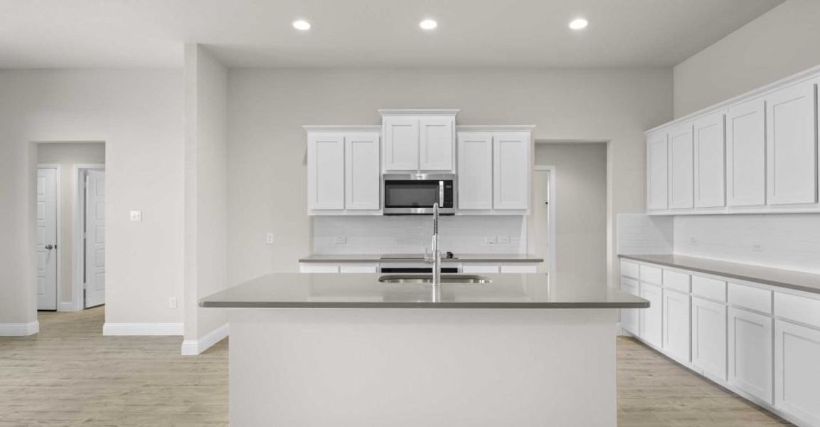 Representative exterior photo of a completed home built from the Alderbury by Impression Homes in Timberbrook, Justin, TX (Image 4).