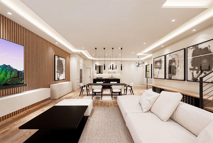 Furnished interior view inside a new home in , Houston (Image 6).