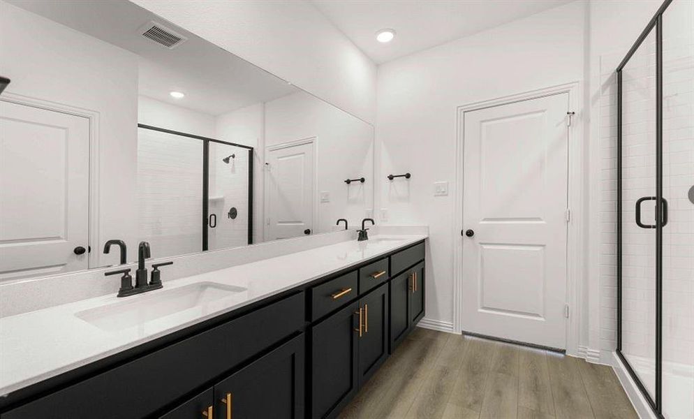 Primary Bathroom Representative Photo featuring the Noir Collection Primary Bathroom Representative Photo featuring the Noir Collection