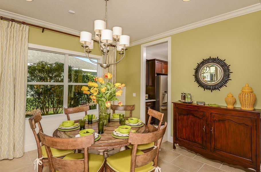 Furnished interior view inside a new home in Tide Marsh, Fort Myers (Image 10). Furnished interior view inside a new home in Tide Marsh, Fort Myers (Image 10).