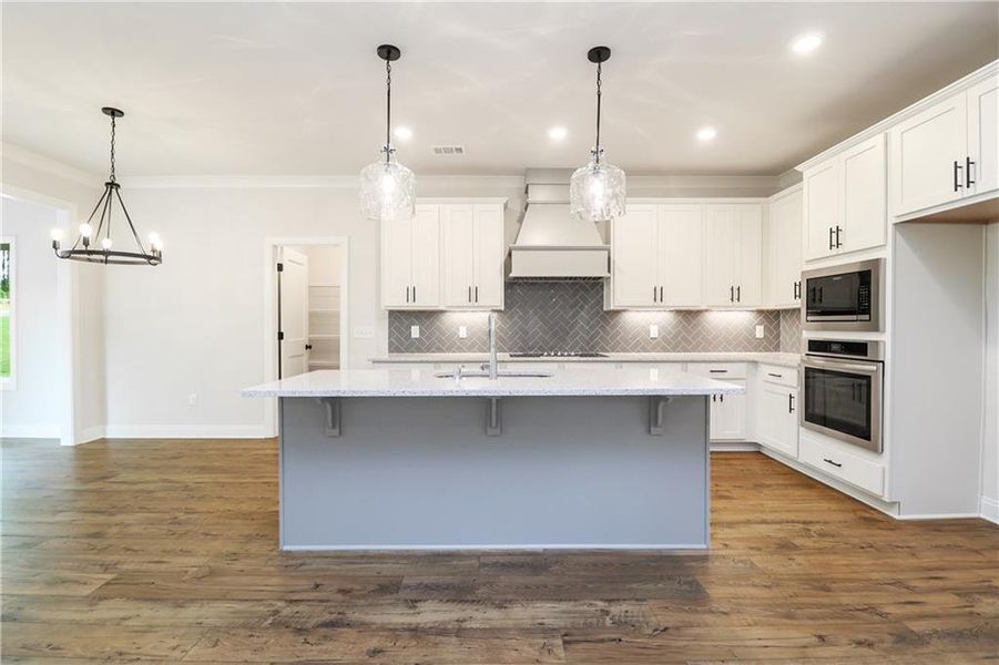 Furnished interior in a model home at Woodland Hills in Loganville (Image 8). Furnished interior in a model home at Woodland Hills in Loganville (Image 8).