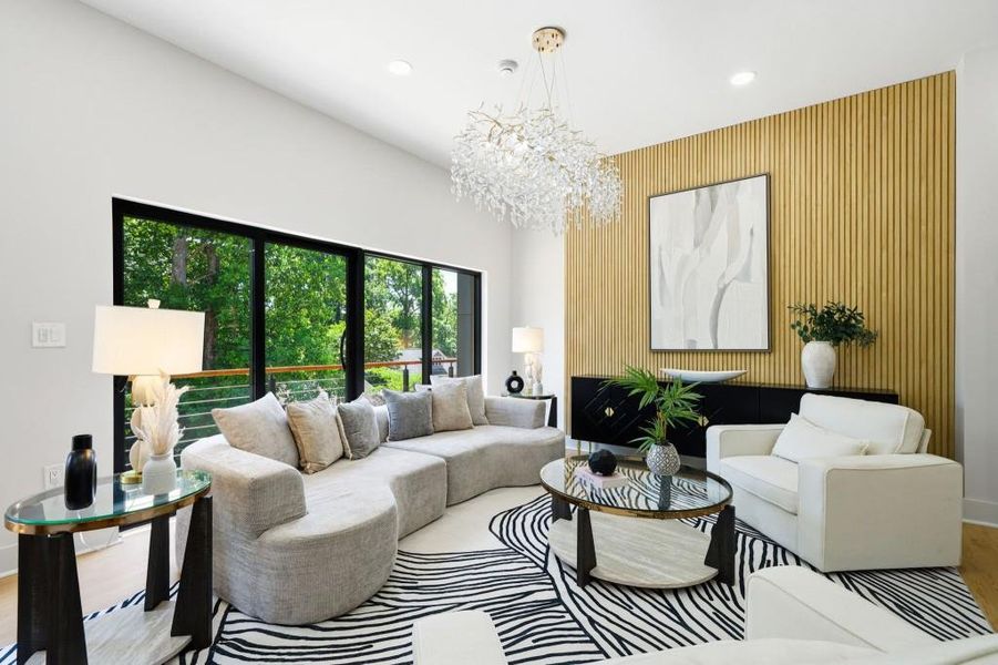 Furnished interior view inside a new home in , Decatur (Image 34).
