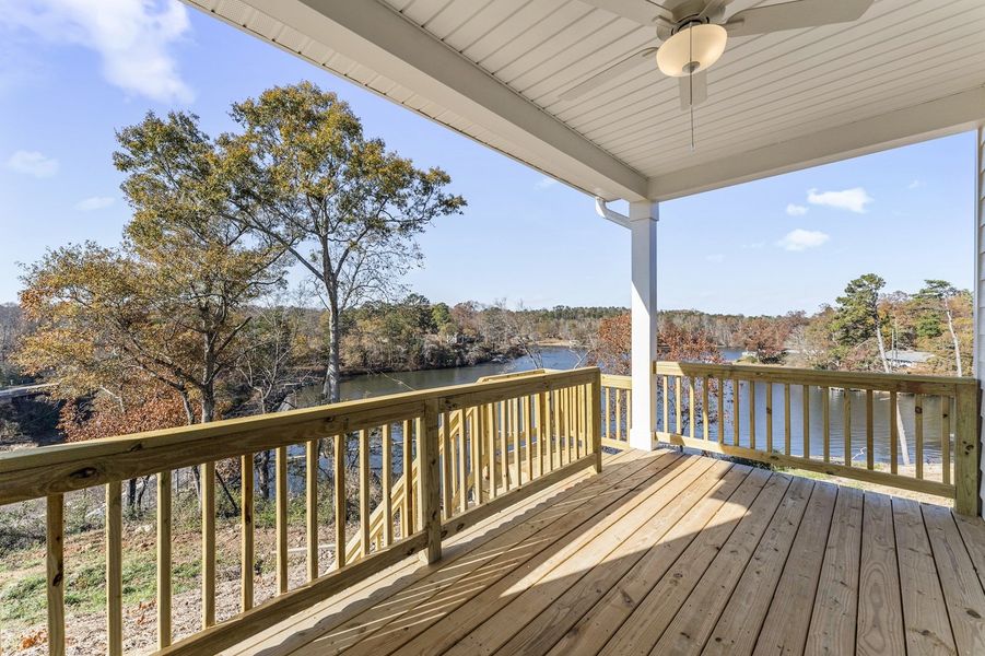 Exterior details and patio area of a home in Lakeside Saluda, Greenville (Image 3).