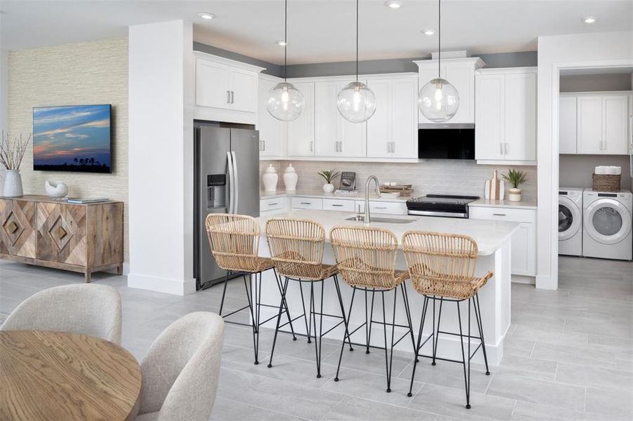 Furnished interior view inside a new home in Wellen Park, Venice (Image 10).