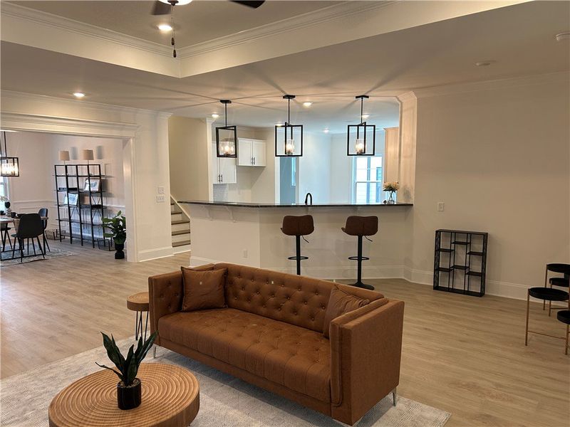 Furnished interior view inside a new home in Edwards Ridge, Central (Image 5).