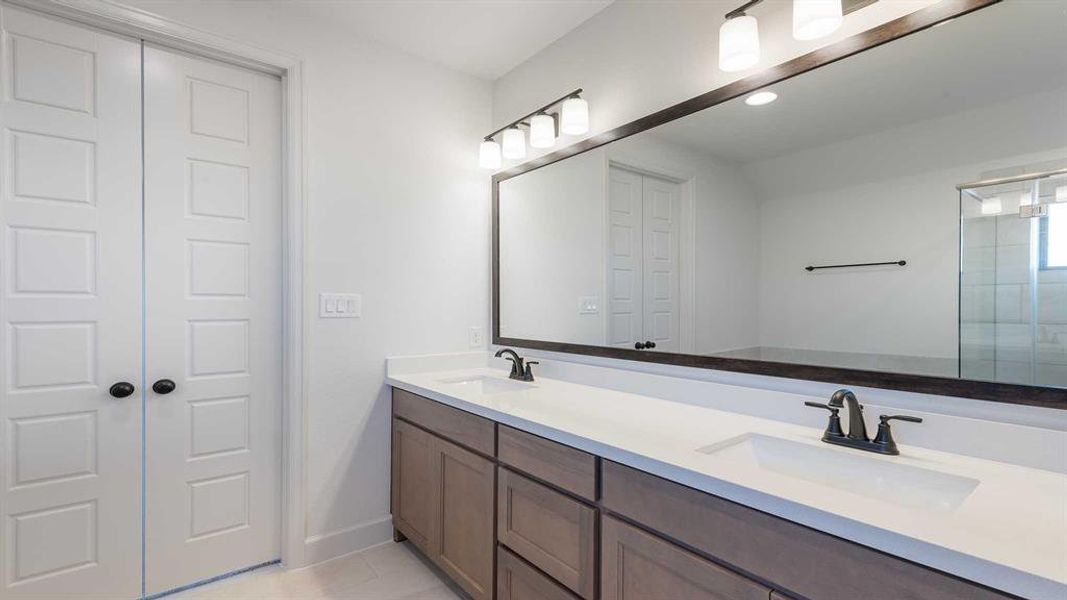 Furnished interior view inside a new home in The Heights At Uptown Celina 45', Celina (Image 12).