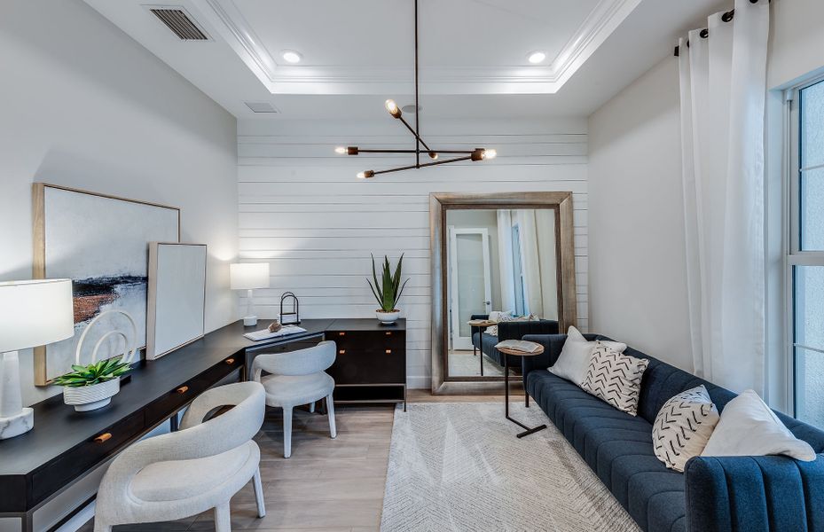 Flex space or optional den with french doors