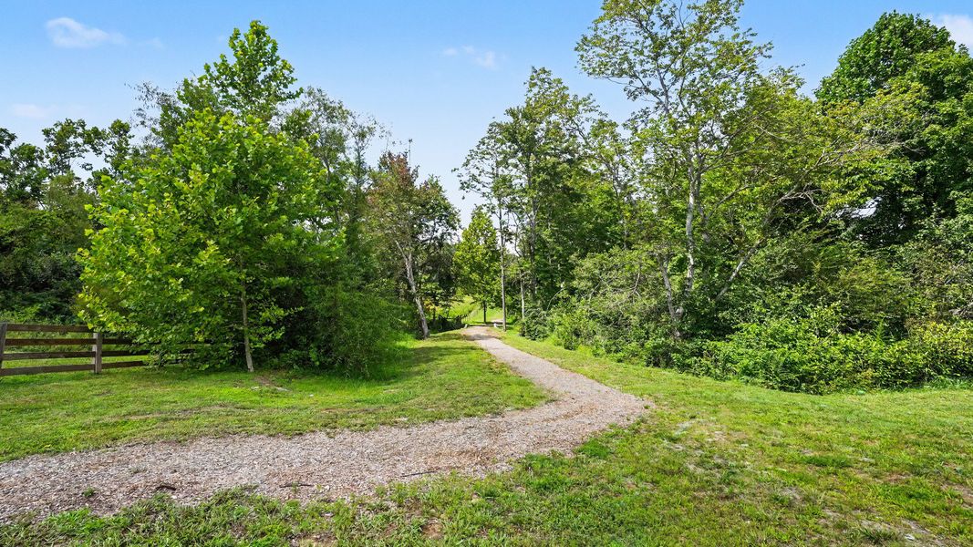 Short walking trail in community Short walking trail in community