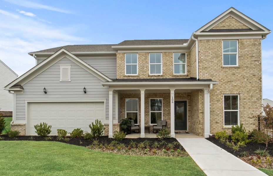 Representative exterior photo of a completed home built from the Frazier by Pulte Homes in Anderson Point Estates, McDonough, GA (Image 20).