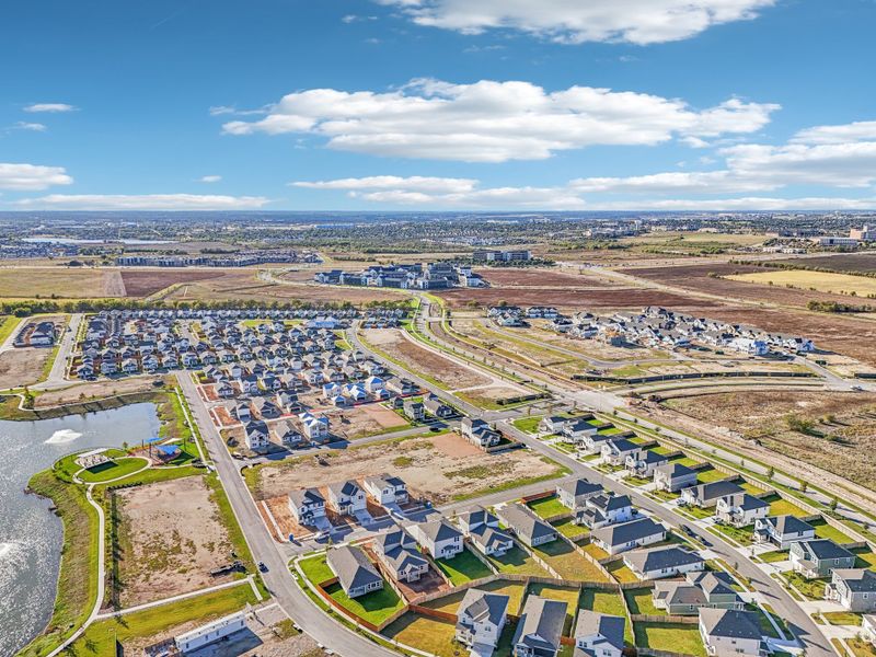 Avery Centre aerial of neighborhood