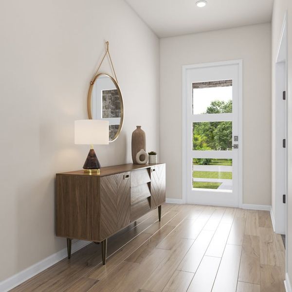 Furnished interior view inside a new home in Capitol Collection at Lariat, Liberty Hill (Image 6).