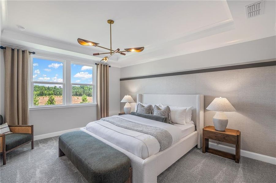 Furnished interior view inside a new home in Overland, Locust Grove (Image 10).