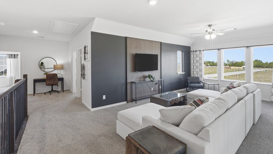Furnished interior view inside a new home in Lakewood Trails, Forney (Image 26). Furnished interior view inside a new home in Lakewood Trails, Forney (Image 26).