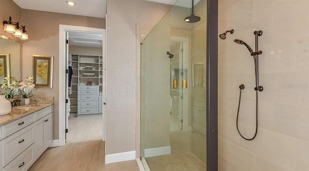 Furnished interior view inside a new home in Esplanade at Wiregrass Ranch, Wesley Chapel (Image 11).