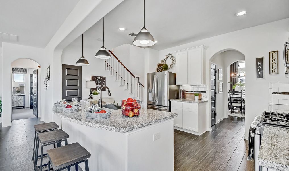 Gourmet kitchen with spacious island