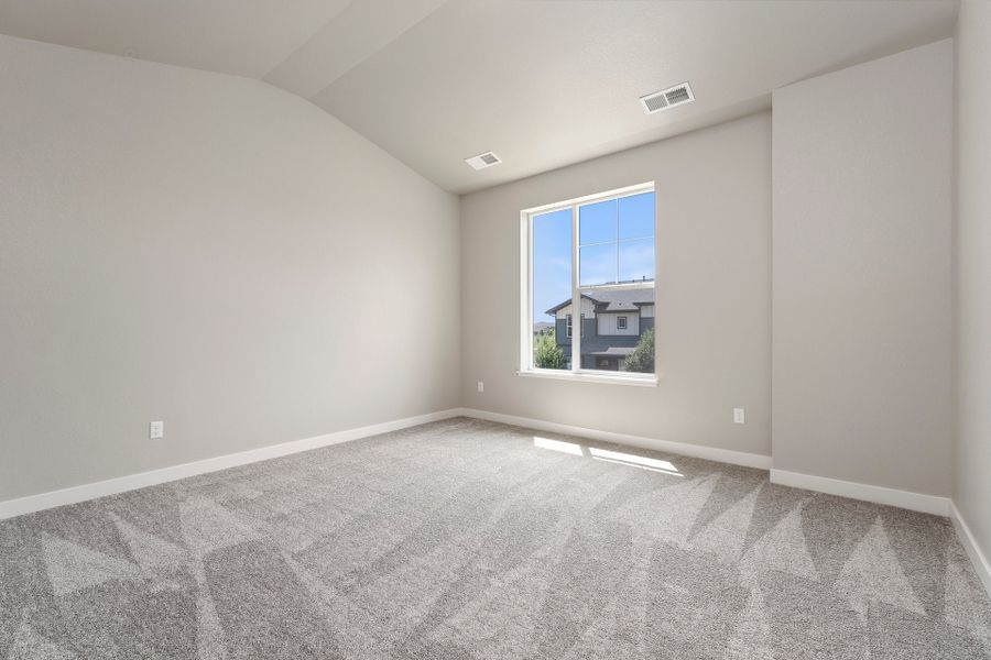Spacious, unfurnished interior of a new home in The Lakes at Centerra, Loveland (Image 15). Spacious, unfurnished interior of a new home in The Lakes at Centerra, Loveland (Image 15).