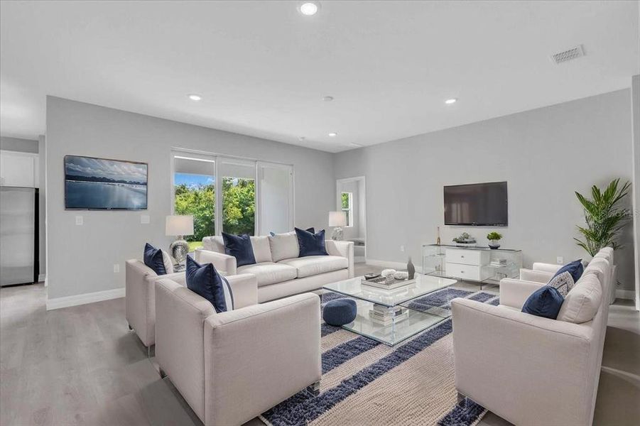 Furnished interior view inside a new home in , Punta Gorda (Image 8). Furnished interior view inside a new home in , Punta Gorda (Image 8).