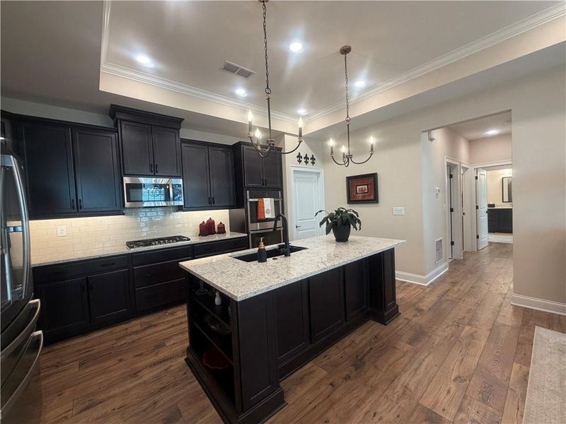 Furnished interior view inside a new home in The Courtyards at Bailey Farms, Dacula (Image 98). Furnished interior view inside a new home in The Courtyards at Bailey Farms, Dacula (Image 98).