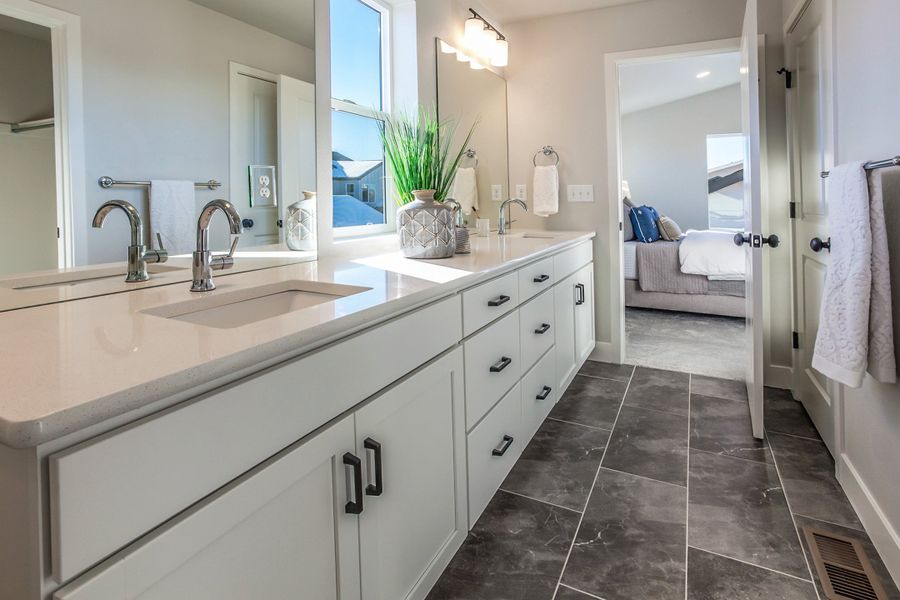 Representative furnished interior of a home built from the Tesla by Hartford Homes in Trailside, Timnath (Image 13).