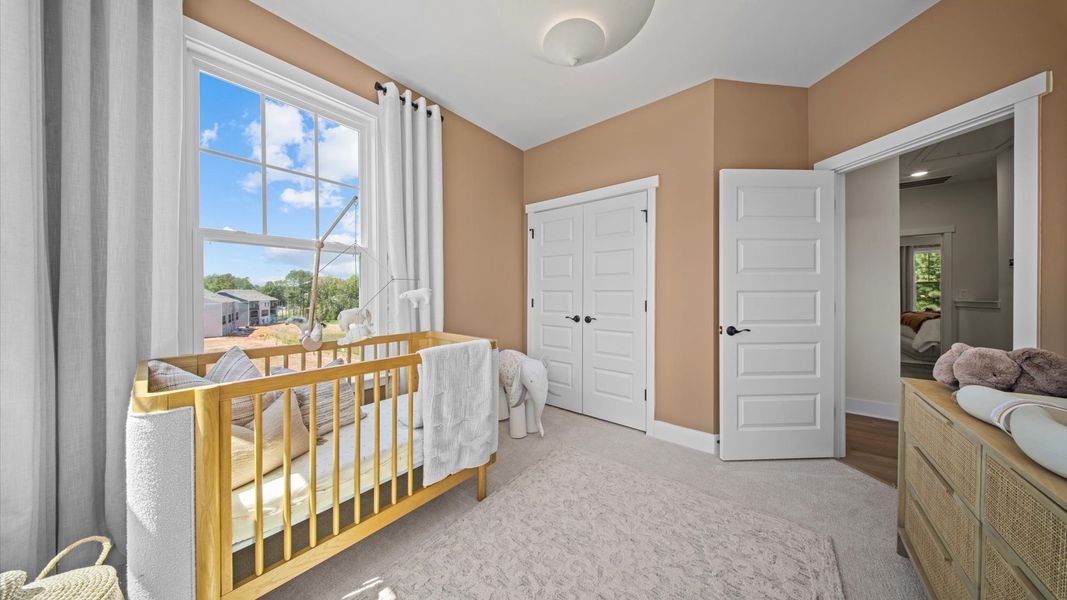 Representative furnished interior of a home built from the Harlow by DRB Homes in Bayberry, Raleigh (Image 44).