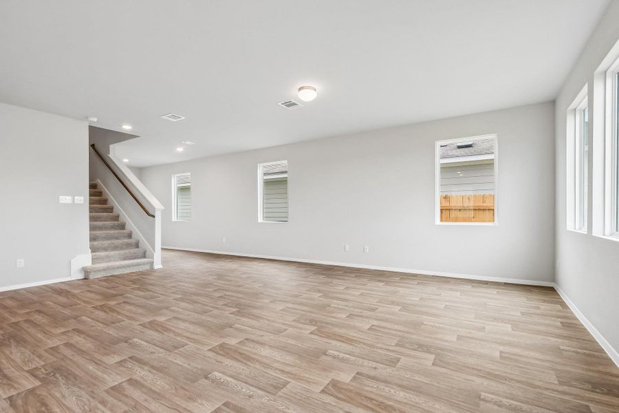 Spacious, unfurnished interior of a new home in Cascade, Liberty Hill (Image 18). Spacious, unfurnished interior of a new home in Cascade, Liberty Hill (Image 18).