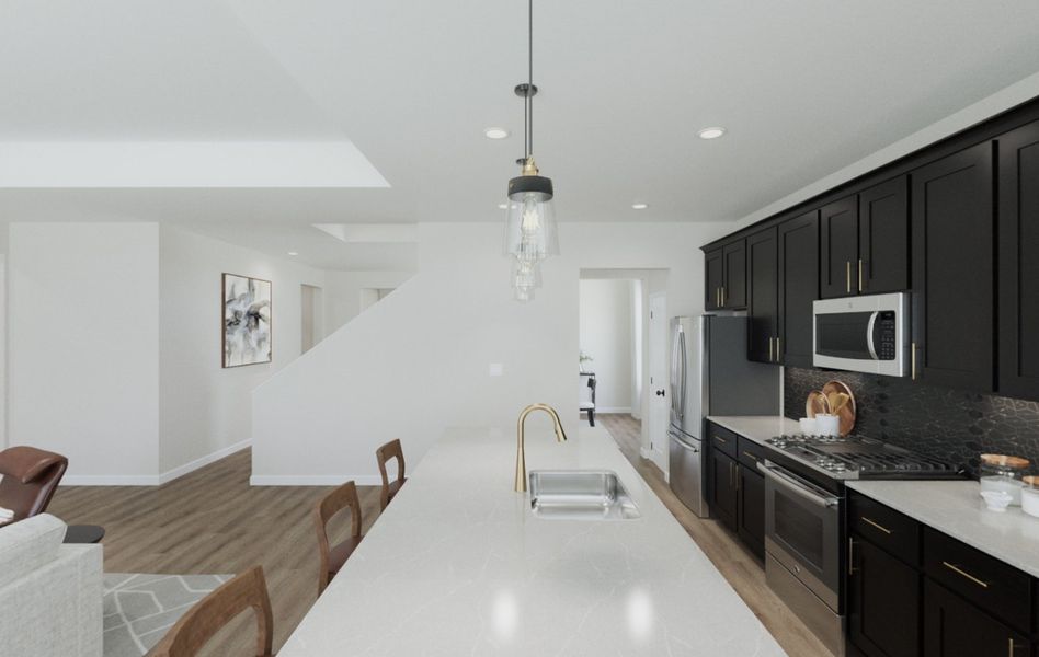 AW Collection® Noir - For color representation only. Options and layout will vary by community and home plan.