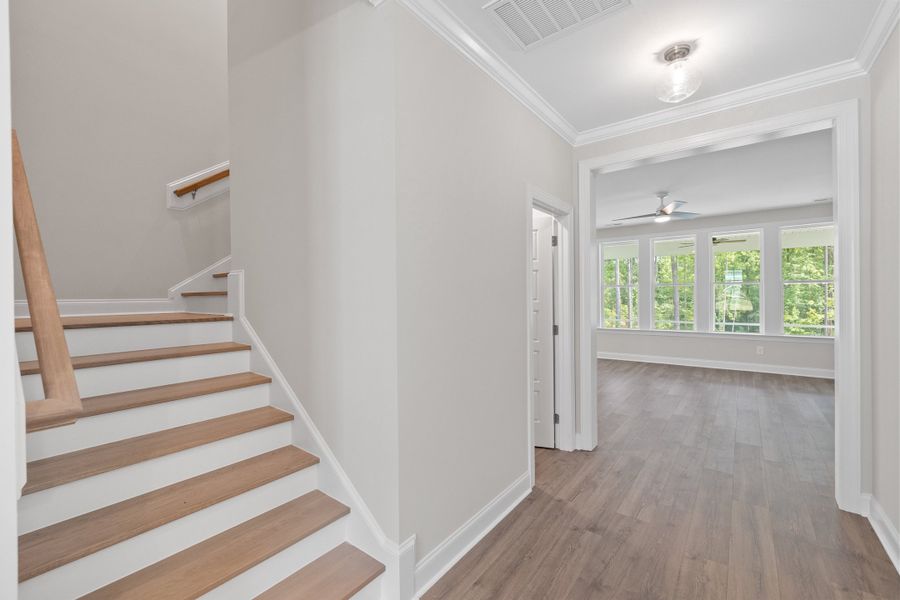 Representative unfurnished interior of a home built from the The Chandler by RobuckHomes in Baylee Ridge, Selma (Image 144).