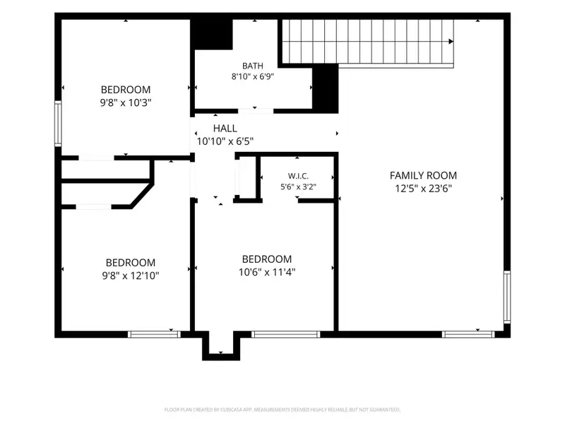 2D floor plan layout of this home in Willow Trace, Spring, TX (Image 5).