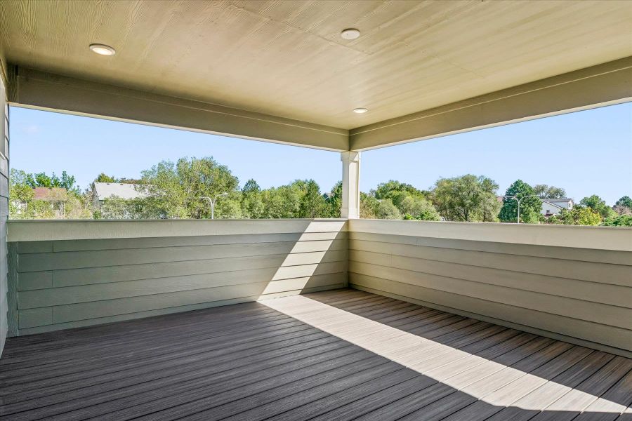 Exterior details and patio area of a home in Pony Park, Colorado Springs (Image 3).