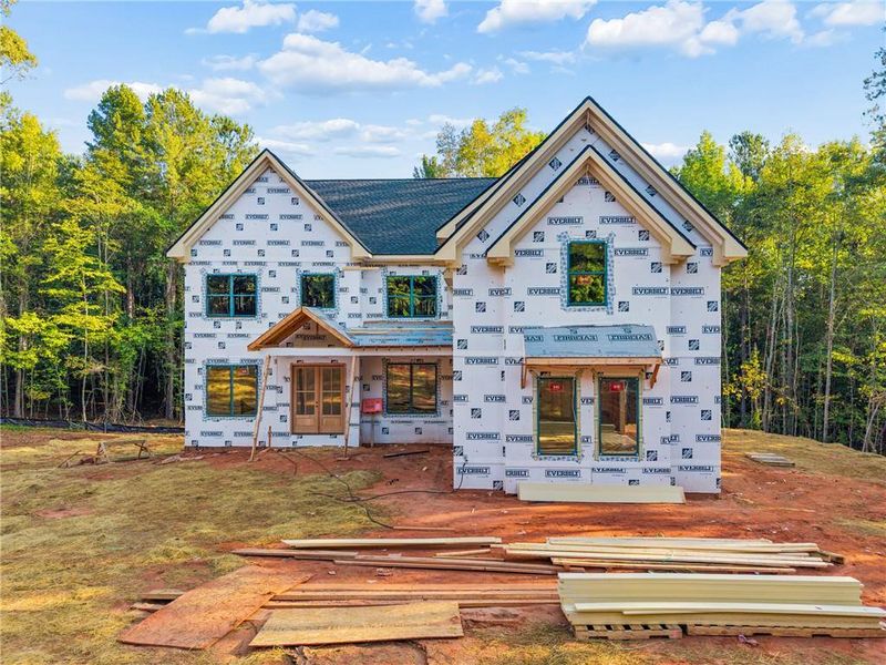 In-progress construction of a new home in , Hoschton, GA (Image 21).