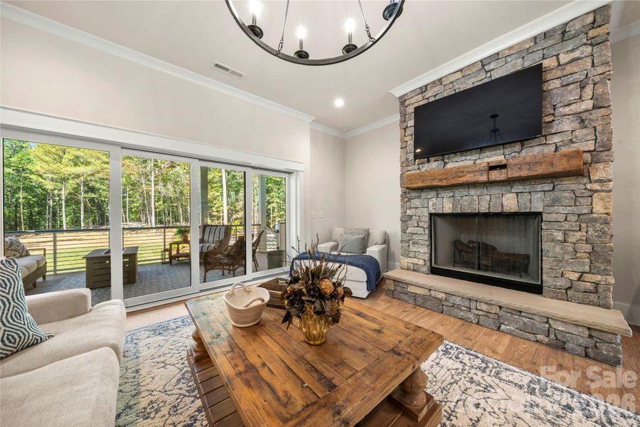 Furnished interior view inside a new home in , Clover (Image 3).