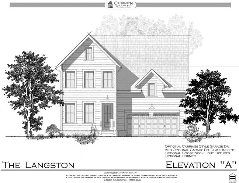 Representative rendering of the exterior for the Langston by Celebration Homes (Image 2).