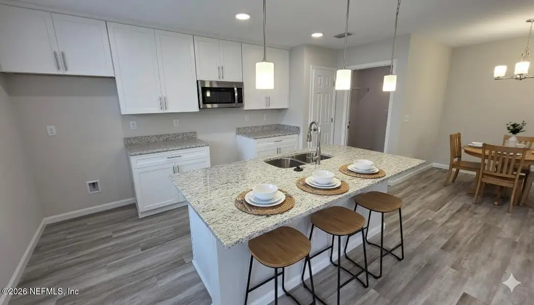 Furnished interior view inside a new home in , Jacksonville (Image 4). Furnished interior view inside a new home in , Jacksonville (Image 4).