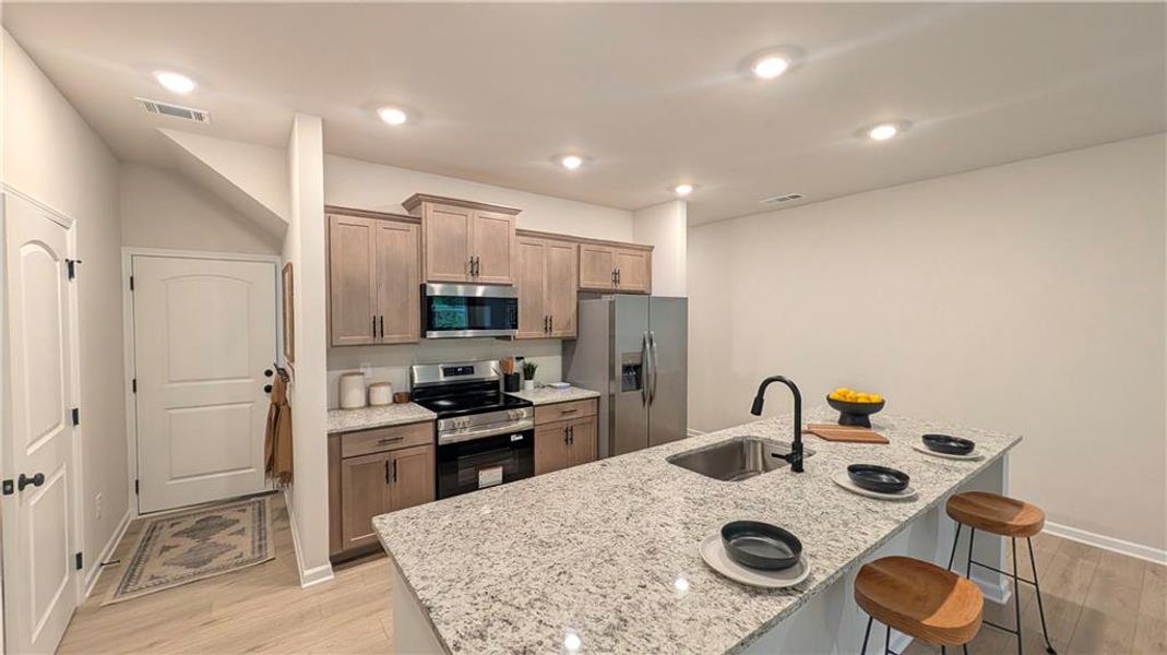 Furnished interior view inside a new home in Owen Preserve, Canton (Image 9).