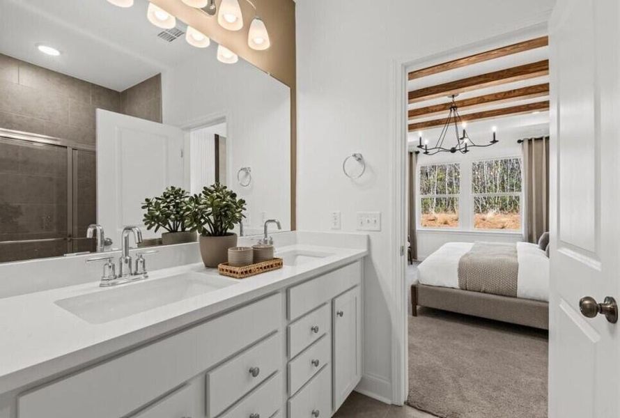 Furnished interior view inside a new home in Cedar Glen Preserve, Huger (Image 2). Furnished interior view inside a new home in Cedar Glen Preserve, Huger (Image 2).