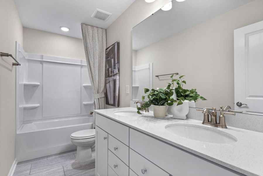 Furnished interior view inside a new home in Providence Oaks, Fuquay Varina (Image 18).