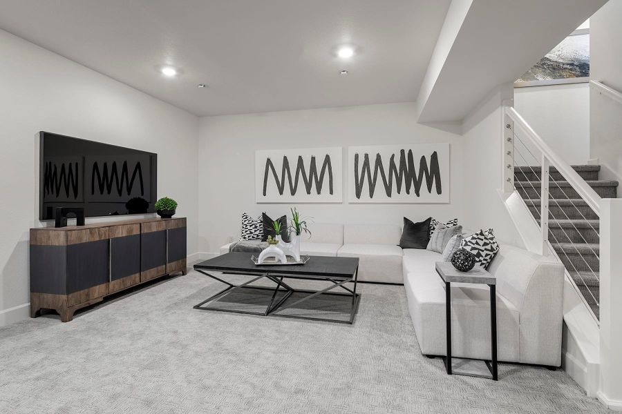 Representative furnished interior of a home built from the 4 by Tri Pointe Homes in Sugar Mill Village, Longmont (Image 19).