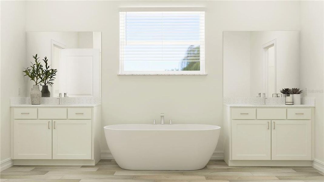 Furnished interior view inside a new home in Two Rivers: The Executives, Zephyrhills (Image 8).