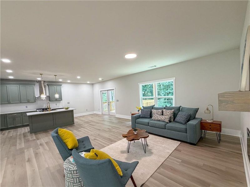 Furnished interior view inside a new home in , Norcross (Image 10).