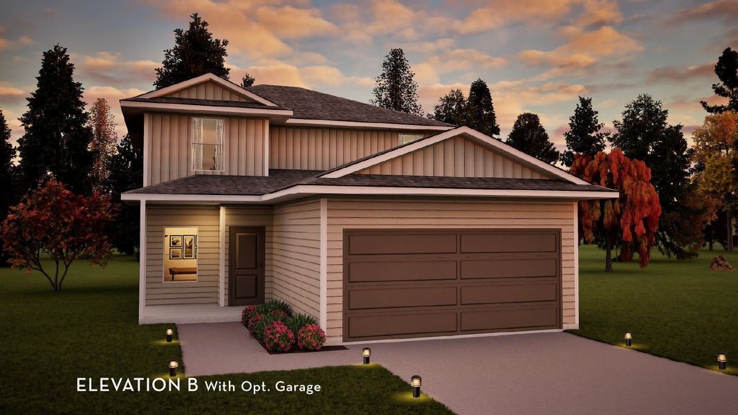 Representative exterior photo of a completed home built from the Adams by CastleRock Communities in Stonehenge, Manchester, TN (Image 2).