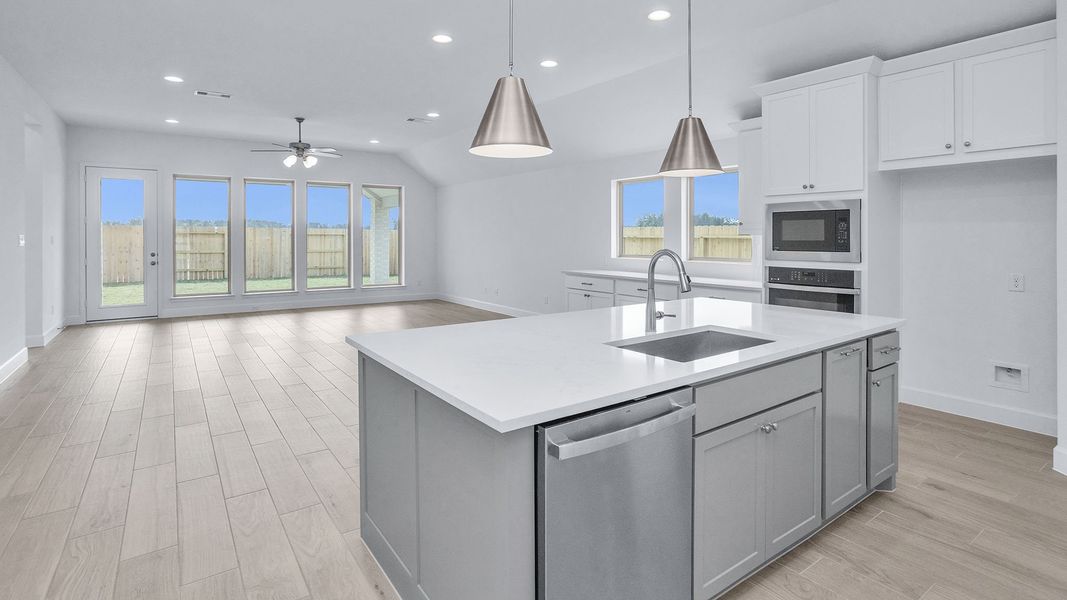Representative furnished interior of a home built from the 2504W by Perry Homes in La Cima, San Marcos (Image 8).