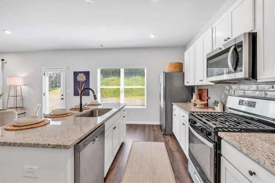 Furnished interior view inside a new home in The Reserve at Chapel Hill Phase II, Douglasville (Image 32).