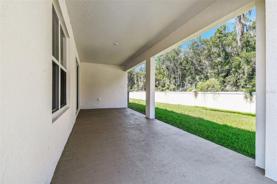 Exterior details and patio area of a home in Cascades at Southern Hills, Brooksville (Image 31). Exterior details and patio area of a home in Cascades at Southern Hills, Brooksville (Image 31).